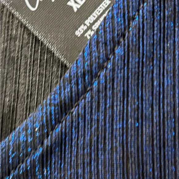 Elegant Blue Sleeveless Top - Picture 3 of 4